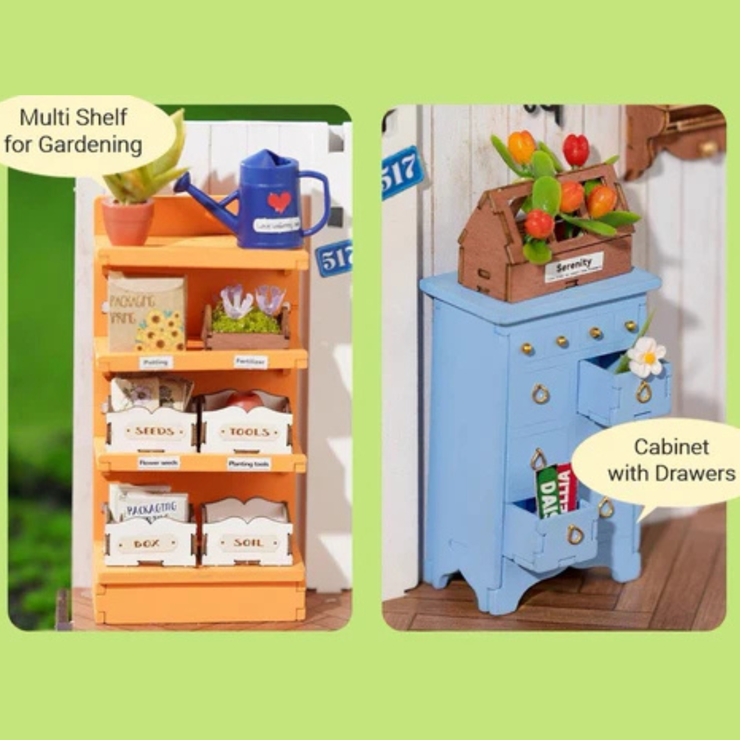 The Dreamy Garden House 3D DIY Miniature House Kit