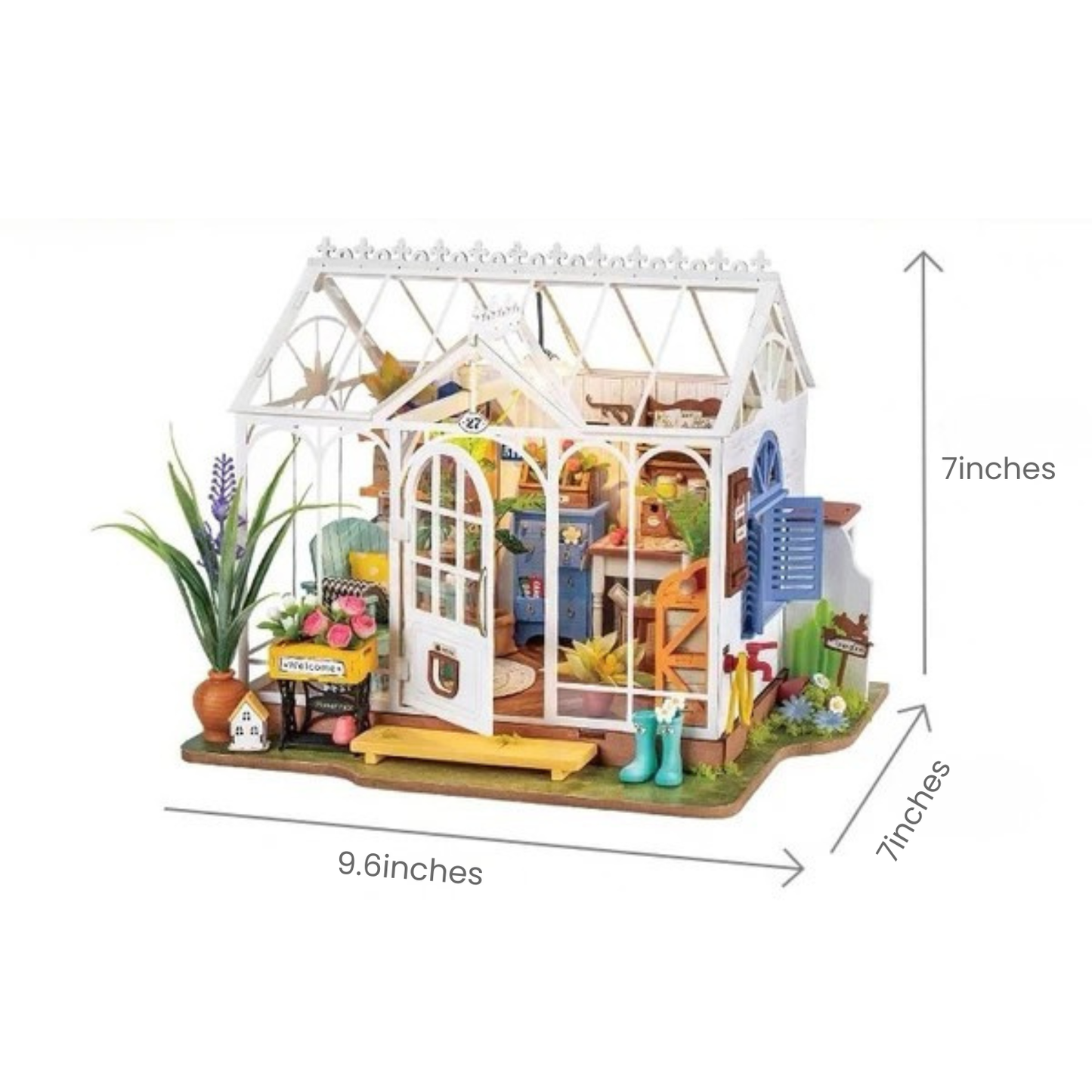 The Dreamy Garden House 3D DIY Miniature House Kit