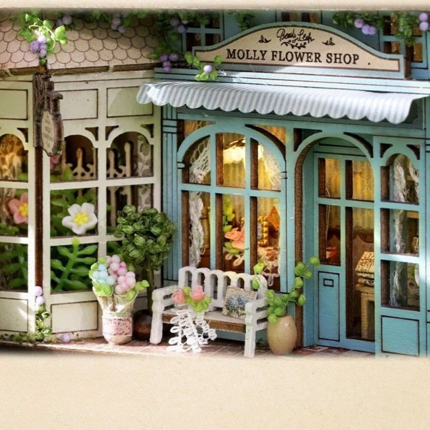 Molly Gardenhouse Miniature 3D Flower Shop Kit