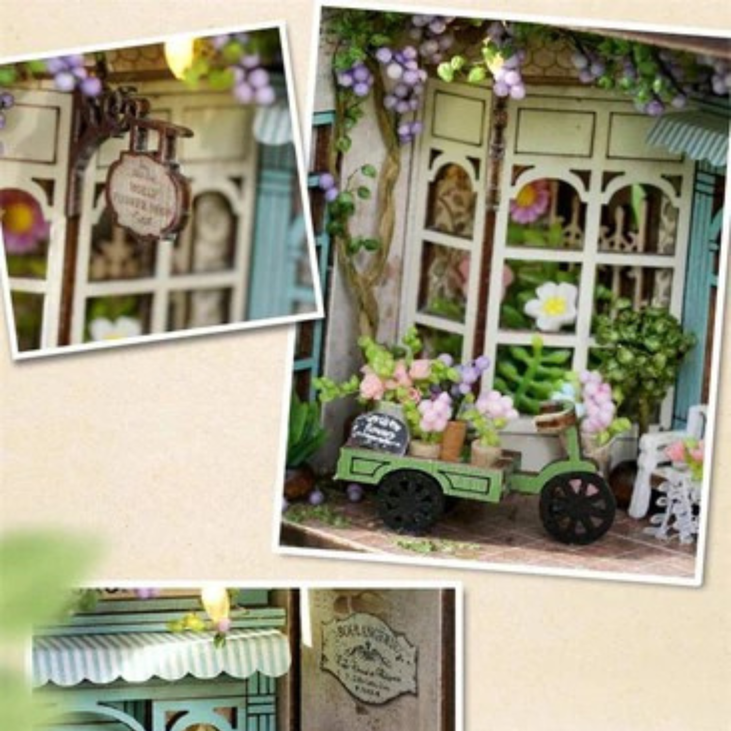 Molly Gardenhouse Miniature 3D Flower Shop Kit