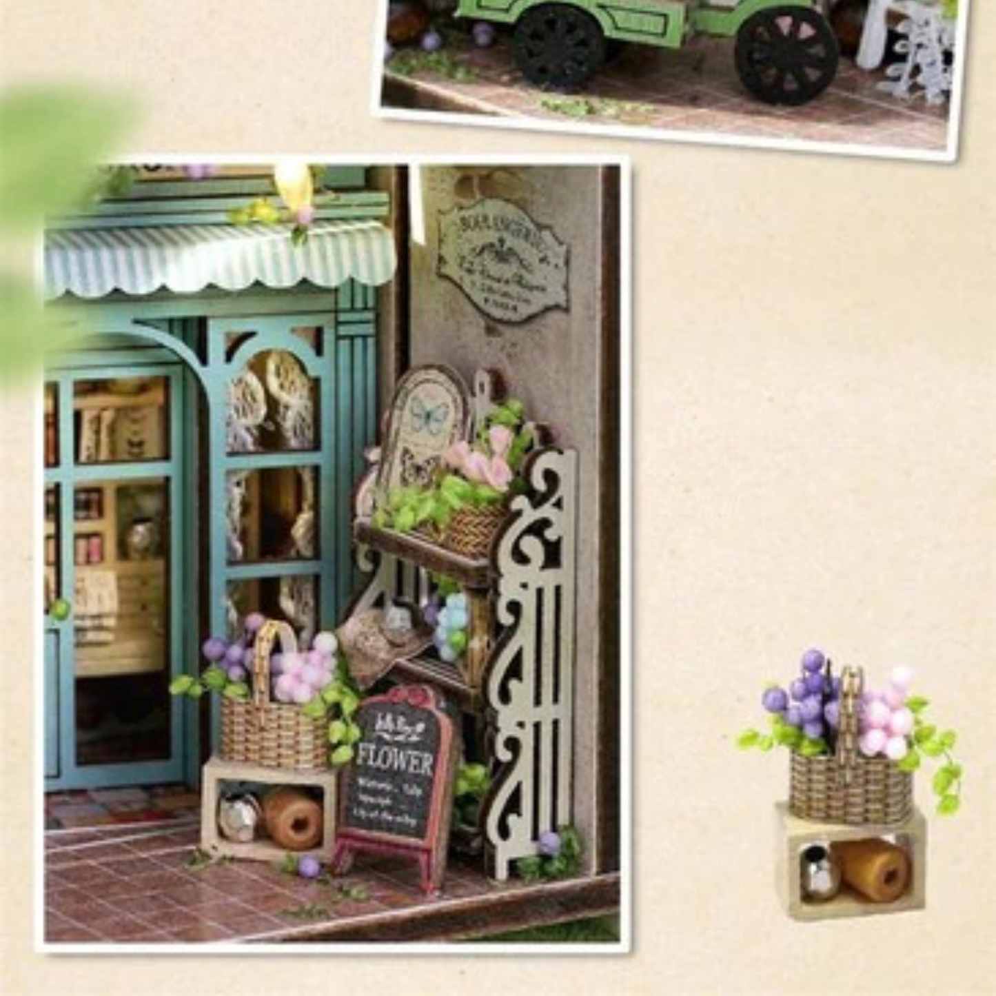 Molly Gardenhouse Miniature 3D Flower Shop Kit