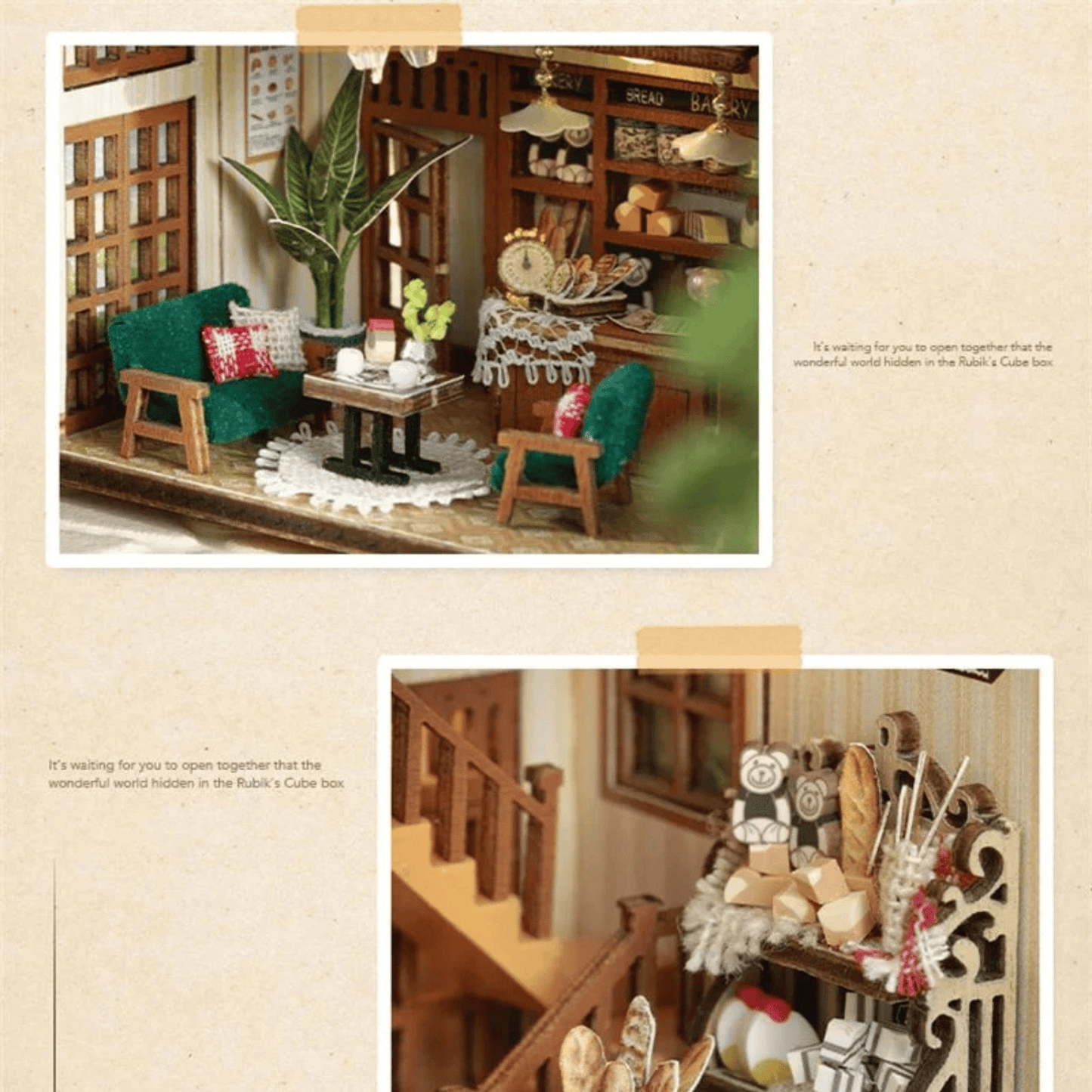 Bagel Time Miniature 3D Coffee & Bakery Kit