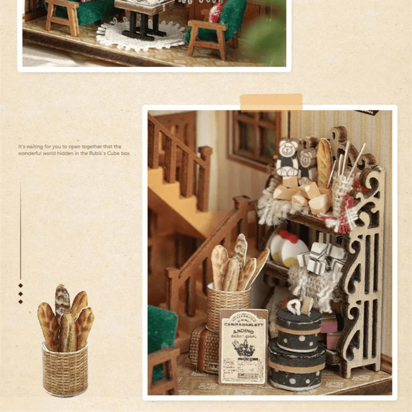 Bagel Time Miniature 3D Coffee & Bakery Kit
