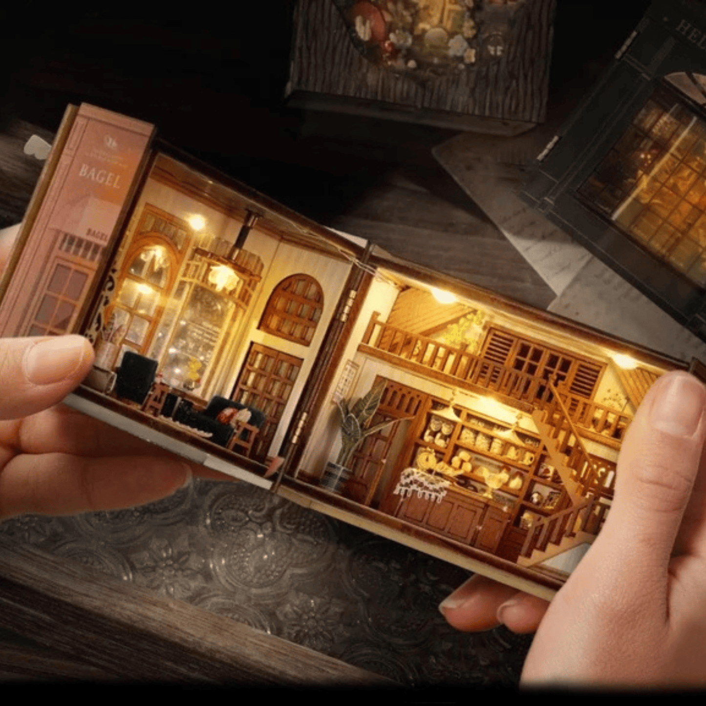 Bagel Time Miniature 3D Coffee & Bakery Kit