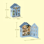 Molan House 3D DIY Coastal Townhome Kit