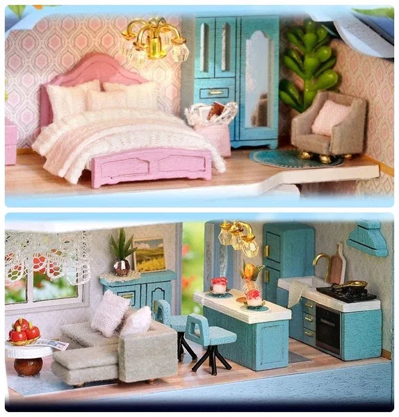 Molan House 3D DIY Coastal Townhome Kit