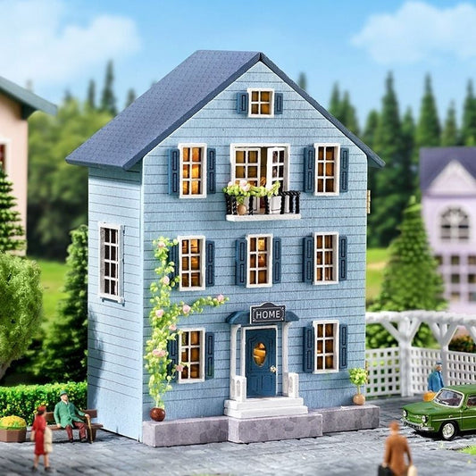 Molan House 3D DIY Coastal Townhome Kit