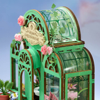 The Green Haven DIY Miniature Kit - 3D Glass Greenhouse & Garden Model