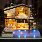 Modern Lofts DIY Miniature Kit – 3D Villa House with Pool & Furniture