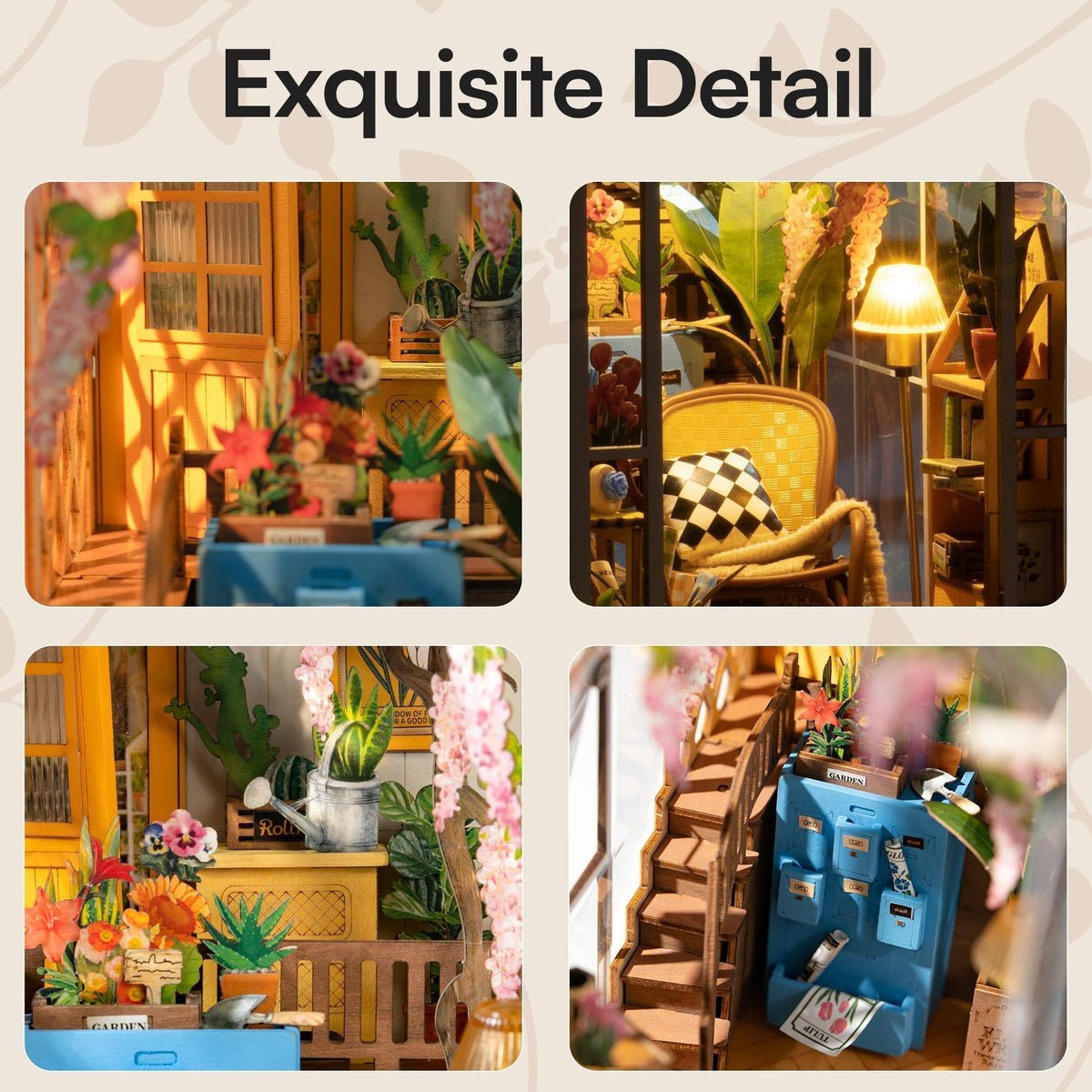 Holiday Garden House: Botanical Haven 3D DIY Book Nook Kit